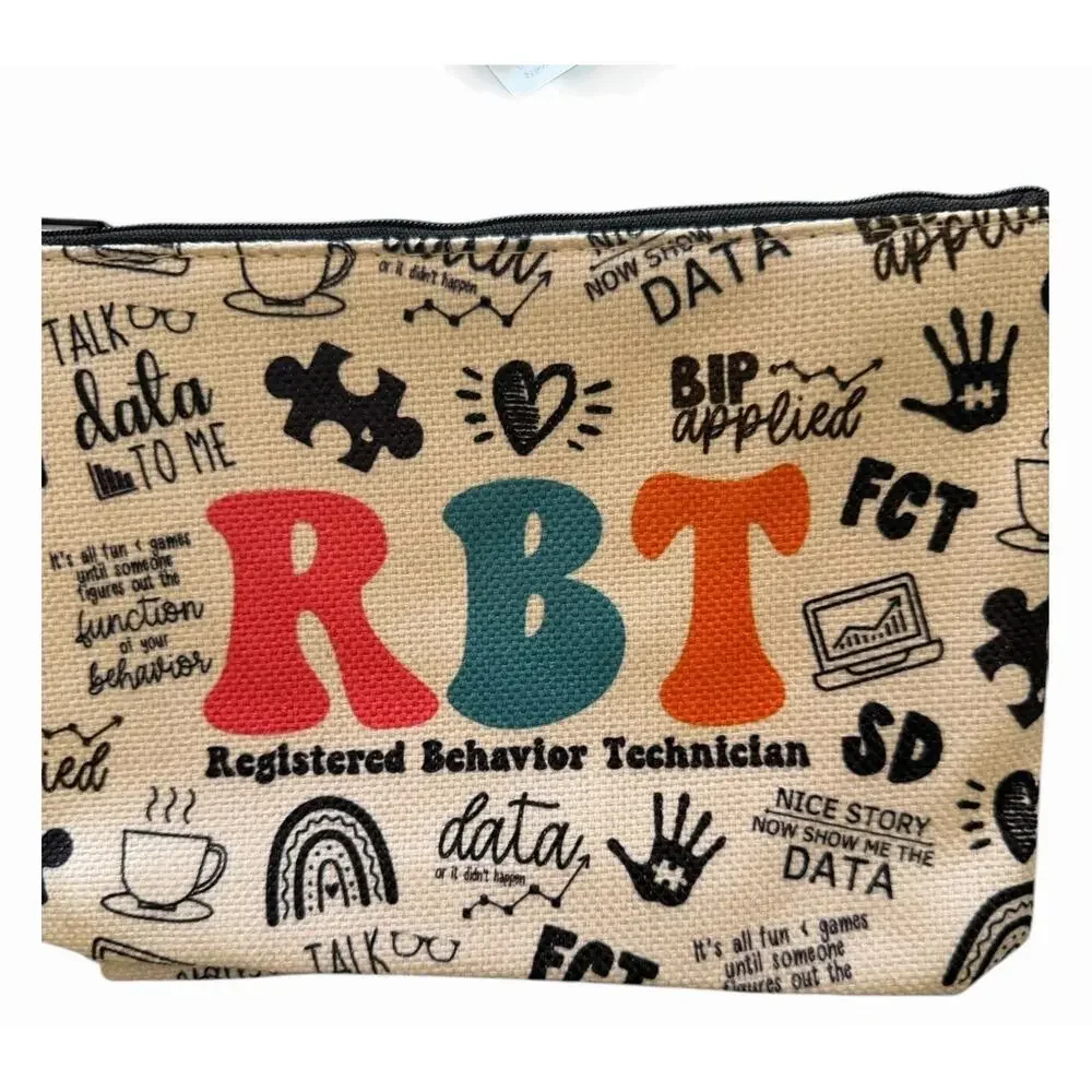 Funny Makeup Bag Bundle Teacher Dog Cat Gift Pouches Mixed Designs Lot